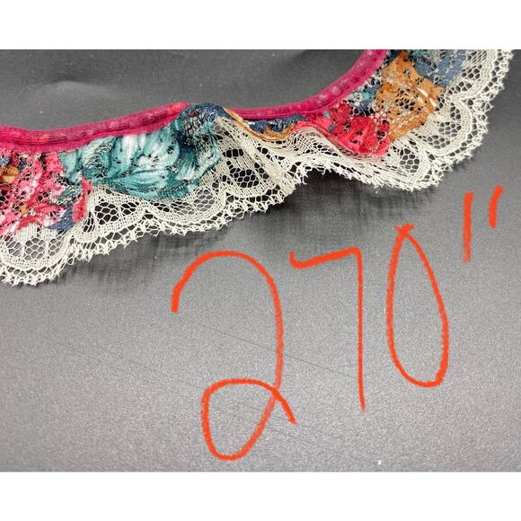 VTG Lace lot 46+ Yards Ruffled edging crochet bridal Nordstrom white color sew - Picture 12 of 14